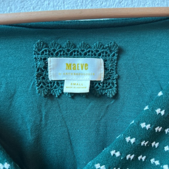 Maeve Green and white polka dot dress with gold buckle detail - Picture 12 of 12